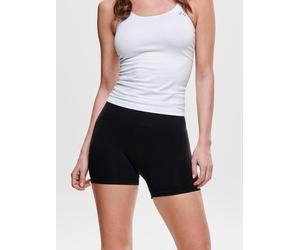 Radlerhose ONLY "ONLVICKY - Nahtlose Shorts mit elastischem Bund für optimalen Sitz", Damen, Gr. S (36), N-Gr, schwarz, Jersey, Obermaterial: 94% Polyamid, 6% Elasthan, unifarben, sehr figurbetont min