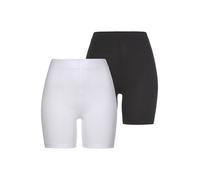 Radlerhose TAMARIS, Damen, Gr. 36, N-Gr, schwarz-weiß (schwarz, weiß), Jersey, Obermaterial: 95% Baumwolle, 5% Elasthan. Obermaterial weiß: 95% Baumwolle, 5% Elasthan, Basic, sehr figurbetont kurz, Ho