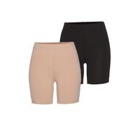 Radlerhose TAMARIS, Damen, Gr. 38, N-Gr, schwarz (puder, schwarz), Jersey, Obermaterial: 95% Baumwolle, 5% Elasthan. Obermaterial weiß: 95% Baumwolle, 5% Elasthan, Basic, sehr figurbetont kurz, Hosen