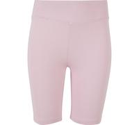 Radlerhose URBAN CLASSICS "Urban Classics Damen Girls High Waist Cycle Shorts", Mädchen, Gr. 122/128, Normalgrößen, girlypink, 95% Baumwolle, 5% Elasthan, unifarben, slim fit, Hosen Radlerhose (510419