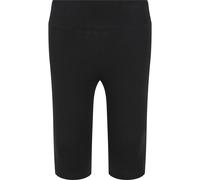 Radlerhose URBAN CLASSICS "Urban Classics Damen Girls High Waist Cycle Shorts", Mädchen, Gr. 122/128, Normalgrößen, schwarz, 95% Baumwolle, 5% Elasthan, unifarben, slim fit, Hosen Radlerhose (17053019