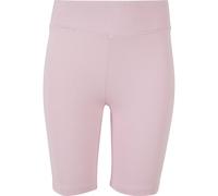 Radlerhose URBAN CLASSICS "Urban Classics Damen Girls High Waist Cycle Shorts", Mädchen, Gr. 134/140, Normalgrößen, girlypink, 95% Baumwolle, 5% Elasthan, unifarben, slim fit, Hosen Radlerhose (510419