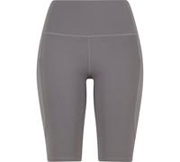 Radlerhose URBAN CLASSICS "Urban Classics Ladies Cycling Short Ladies Cycling Short", Damen, Gr. S, US-Größen, senior grau, 80% Nylon, 20% Elasthan, unifarben, skinny fit, Hosen Radlerhose (16364833-S