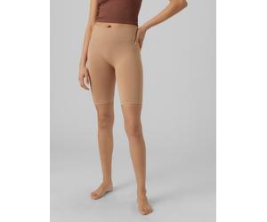 Radlerhose VERO MODA "VMJACKIE SHORTS SEAMLESS GA NOOS", Damen, Gr. S (36), N-Gr, braun (tan), Jersey, Obermaterial: 77% Nylon, 16% Polyamid, 7% Elasthan, unifarben, schmal, Hosen Radlerhose (38795146