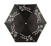 RADLEY London Damen In Bloom Superlite Responsible Faltbarer Teleskop-Regenschirm in Schwarz