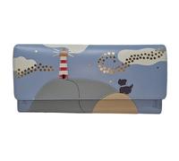 RADLEY London Lighthouse Large Flapover Leather Wallet, pastellblau, Einheitsgröße, Große Geldbörse mit Klappe