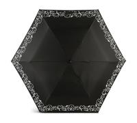 RADLEY London Linear Bloom Superlite Responsible Faltbarer Regenschirm, Schwarz