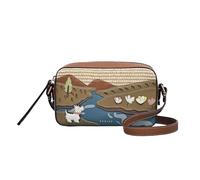 RADLEY London Spring Daze Kleine Kamera-Umhängetasche, Cognac-Leder & Bast