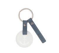Räder Schlüsselanhänger Schlüsselglas „Heimathafen“ mit Glas & Leder - Anker Motiv