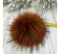 RAEF 1Stk 15cm Blaue Farbe Fellbommel für Beanie Handtaschen Mützen Schlüsselanhänger Naturfell Poms Mehrfarbig Großer Waschbär