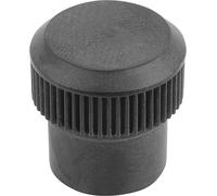 Rändelknopf, D1=15 D=M05, H=15,5, Duroplast schwarz Komp:Messing - K0142.11505 - 1 Stück