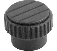 Rändelknopf Innengewinde Gr.0 M04 Thermoplast, Komp: Messing - K0110.004 - 1 Stück