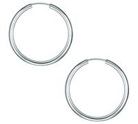 Rafaela Donata Damen Silber-Creolen silber, Größe One Size, 3599124 Silber One Size