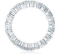 Rafaela Donata Damen Ring aus 925/- Sterling Silber mit Zirkonia Bandring Silberring