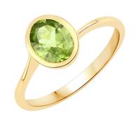 Rafaela Donata - Ring Sterling Silber Peridot in Gelbgold Ringe 1 ct Damen