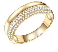 Rafaela Donata - Ring Sterling Silber Zirkonia in Gelbgold Ringe 1 ct Damen