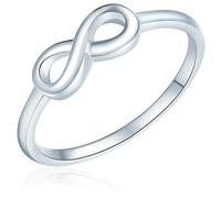 Rafaela Donata Damen Ring 925/- Sterling Silber rhodiniert Infinity Silberring