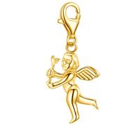 Rafaela Donata Charm Engel aus Sterling Silber in Gelbgold 19,2 mm Damen