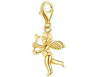 Rafaela Donata Charm Engel aus Sterling Silber in Gelbgold 19,2 mm Damen