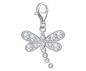 Rafaela Donata Charm Libelle aus Sterling Silber in mit Zirkonia 17,7 mm Damen