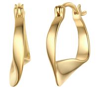 Rafaela Donata - Creolen aus Sterling Silber in Gelbgold 1 ct Damen