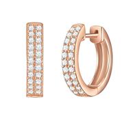 Rafaela Donata Creolen Damen roségold, ONE SIZE