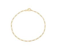 Rafaela Donata Damen Armband 925/- Sterling Silber gelbvergoldet 14 Karat Figaroarmband
