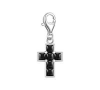 Rafaela Donata - Charm Kreuz aus Sterling Silber in Silber mit Zirkonia Charms & Kettenanhänger 1 ct Damen