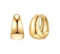 Rafaela Donata - Creolen aus Sterling Silber in Gelbgold 1 ct Damen