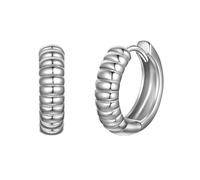 Rafaela Donata Damen Creolen aus 925/- Sterling Silber rhodiniert