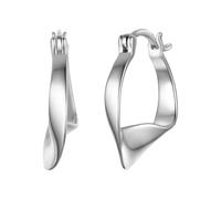 Rafaela Donata - Creolen aus Sterling Silber in Silber 1 ct Damen