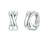 Rafaela Donata Creolen Damen silber, ONE SIZE