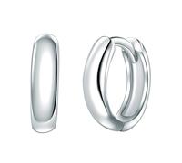 Rafaela Donata Damen Creolen aus 925/- Sterling Silber - Silbercreolen Klappcreolen klassisch