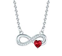 Rafaela Donata, Halskette Infinity/herz in silber, Schmuck für Damen Gr. OneSize