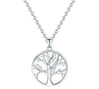 Rafaela Donata - Halskette Baum des Lebens Sterling Silber Zirkonia in Silber Ketten Damen