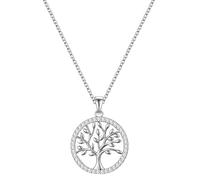 Rafaela Donata - Halskette Lebensbaum aus Sterling Silber in Silber mit Zirkonia Ketten 1 ct Damen