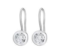 Rafaela Donata Damen Ohrhänger aus 9257- Sterling Silber mit Zirkonia weiß - Silberohrhänger Hänger mit Stein