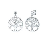 Rafaela Donata - Ohrhänger Baum des Lebens Sterling Silber Zirkonia in Gelbgold Ohrringe Damen