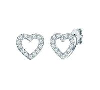 Rafaela Donata - Ohrstecker Herz Sterling Silber Zirkonia in Silber Ohrringe Damen