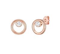 Rafaela Donata Damen-Ohrstecker aus 925 Sterling Silber rosévergoldet mit Zirkonia
