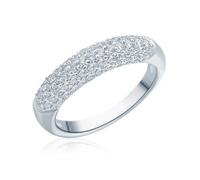 Rafaela Donata Damen Ring 925/- Sterling Silber rhodiniert Zirkonia weiß Silberring