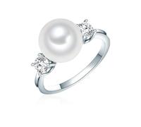 Rafaela Donata Perlen-Ring Damen weiß, 60