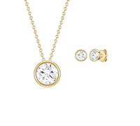 Rafaela Donata Damen Schmuckset Kette + Ohrstecker 925/- Sterling Silber verziert mit Kristallen