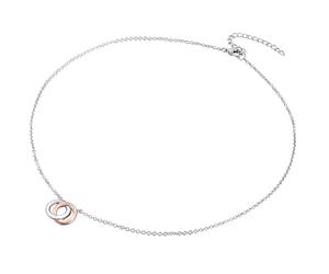 Rafaela Donata Diamant-Kette Sterling Silber Diamant in Silber/Roségold 40 cm + 5 Damen