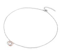 Rafaela Donata Diamant-Kette Sterling Silber Diamant in Silber/Roségold 50 cm + 5 Damen