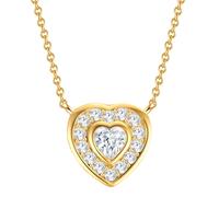 Rafaela Donata - Halskette Herz Sterling Silber Zirkonia in Silber Ketten Damen