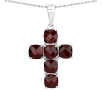 Rafaela Donata Kette Kreuz Sterling Silber Amethyst in Red Damen