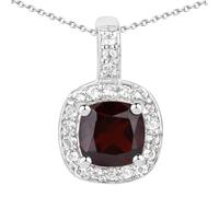 Rafaela Donata Kette Sterling Silber Peridot in Granat Damen
