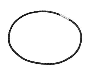 Rafaela Donata Leder-Kette Echtleder in Schwarz 45 cm Damen