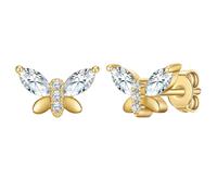 Rafaela Donata Ohrhänger aus Sterling Silber in Gelbgold mit Muschelkernperle 7,5 mm Damen